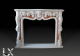 Han white marble carved fireplace