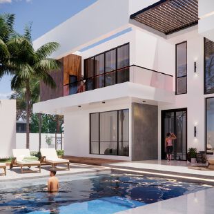 villa house for a family 