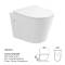 Sanitaryware Modern Style Tornado Rimless Wall Hung Mounted Toilets