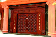 Premium Quality Solid Oak Wood Door with Handcrafted Carvings for Luxury Home Interiors bss-006