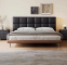 Hot Sales Modern Furniture Upholstered Bed Wooden Frame Double Bed