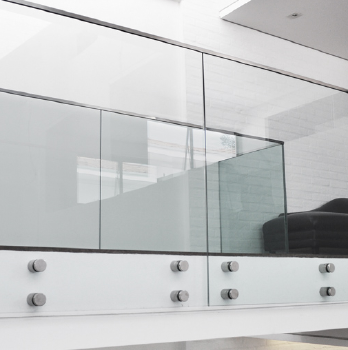 Stunning Versatile Standoff Glass Railing for a Sleek Minimalist Look in Residential and Commercial Spaces