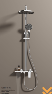 F20911CP-1S Bathroom Shower Faucet Sets