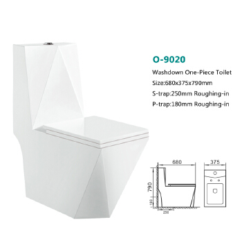 washdown one-piece toilet O-9020 