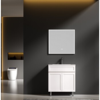 PVC MDF shaker door floor bathroom cabinet cambination BC750
