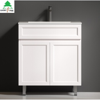 PVC MDF shaker door floor bathroom cabinet cambination BC750