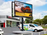 1600Hz Outdoor Advertising LED Displays , P10 Large Advertising Billboard