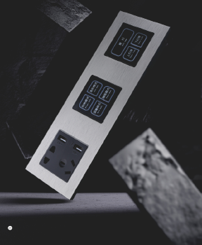 D2 Aluminum brushed metal panel