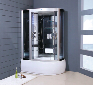 Hot in USA Luxury Cabin Shower with Bath Massage Glass Sliding Door Shower Cabin Bathroom LD-8809