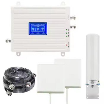 Hot Sale 2G 3G 4G Tri-band Mobile Network Repeater Tri-band Signal Booster kit with double antenna for network booster