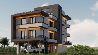 Appartement au design confortable et chaleureux