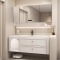 Rubber wood bathroom cabinet