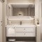 Rubber wood bathroom cabinet