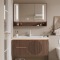 PL017 solid wood bathroom cabinet