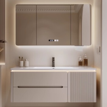 PL010 solid wood bathroom cabinet