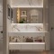 PL013 solid wood bathroom cabinet