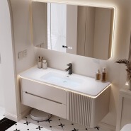 PL010 solid wood bathroom cabinet