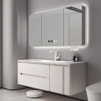 002 solid wood bathroom cabinet