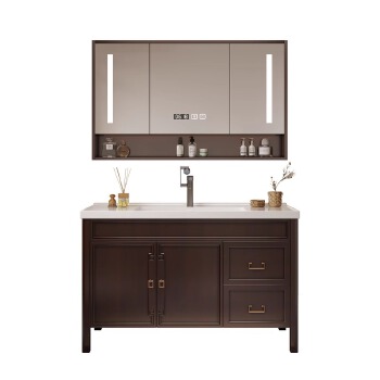 PL014 solid wood bathroom cabinet