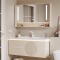 PL017 solid wood bathroom cabinet