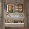 PL013 solid wood bathroom cabinet