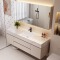 PL012 solid wood bathroom cabinet