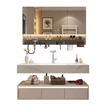 PL013 solid wood bathroom cabinet