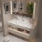 PL013 solid wood bathroom cabinet