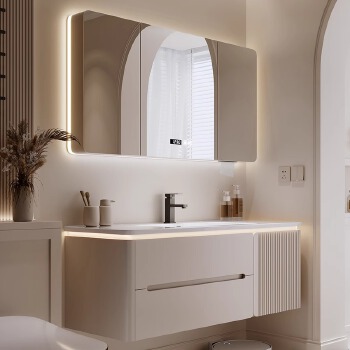 PL010 solid wood bathroom cabinet
