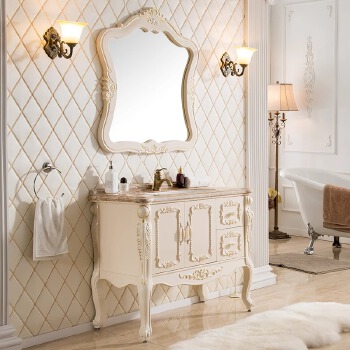 004 Solid wood bathroom cabinet