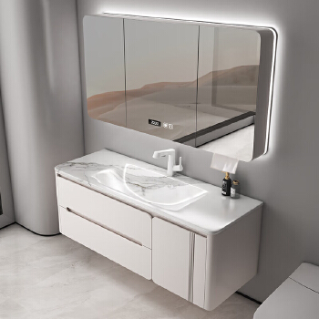 002 solid wood bathroom cabinet