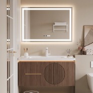 PL017 solid wood bathroom cabinet