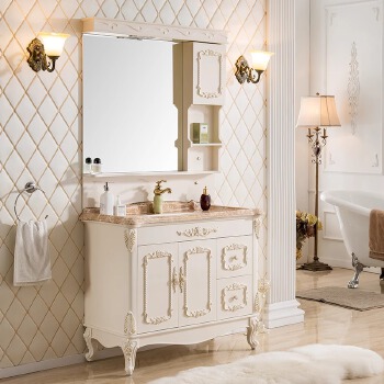 004 Solid wood bathroom cabinet