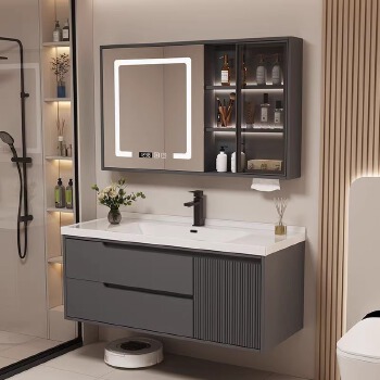PL016 solid wood bathroom cabinet