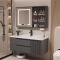 PL016 solid wood bathroom cabinet