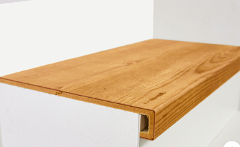 Type F wooden steps with edges