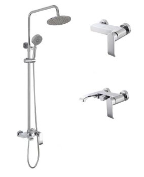 DNS Electroplated bathroom faucet hardware kits sets