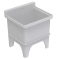 Integrated mop sink with bottom drainage function