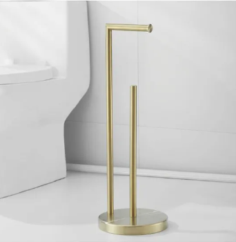 Gold Paper Roll Holder Free Standing Bathroom Toilet holder