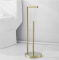 Gold Paper Roll Holder Free Standing Bathroom Toilet holder