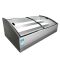 Stainless steel display cabinet for fried skewers, barbecued food and cooked delicacies, stepped ordering counter, countertop freezer, refrigerated and fresh-keeping cabinet for street stalls, horizon