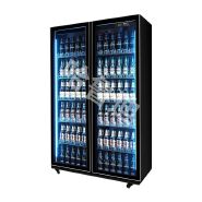 Internet-famous liquor display cabinet, beer cabinet, beverage cabinet, refrigerated freezer, commercial double-door, three-door or four-door refrigeration refrigerator for bars