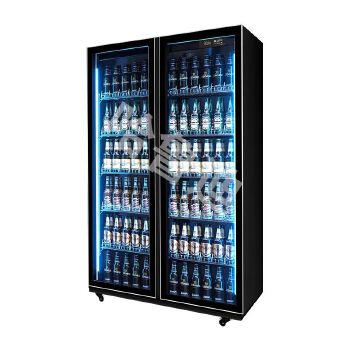 网红酒水展示柜啤酒柜饮料柜冷藏冰柜酒吧商用双三门四门制冷冰箱
