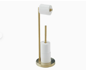 Gold Paper Roll Holder Free Standing Bathroom Toilet holder
