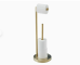 Gold Paper Roll Holder Free Standing Bathroom Toilet holder