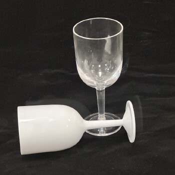 350ml亚克力高脚杯PS香槟红酒杯
