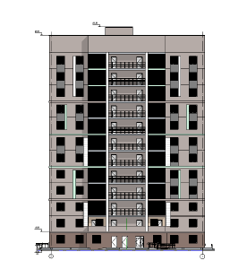 12 floor residential apartment building