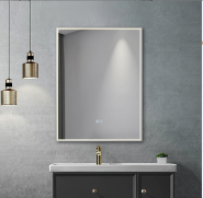 60X80cm Modern Design Wall Mounted CE Approved Rectangle LED Bathroom Mirror  S-4679S