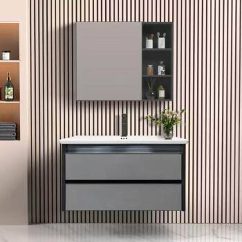 Wall Mounted Water proof Aluminum Alloy Bathroom Storage Bathroom Vanity with Mirror