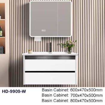 Wall Mounted Water proof Aluminum Alloy Bathroom Storage Bathroom Vanity with Mirror